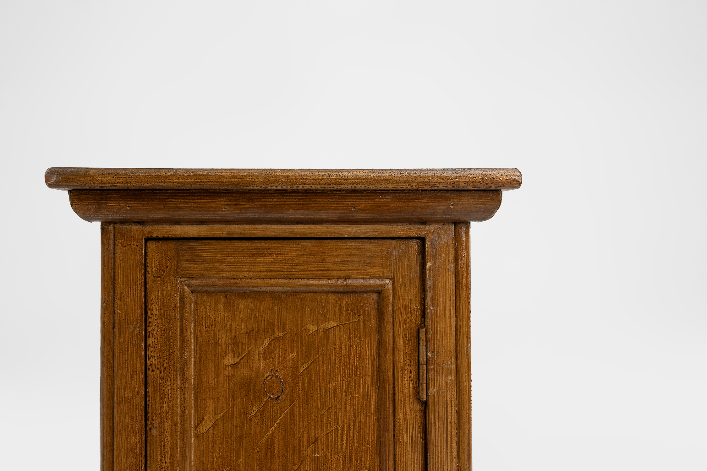 French Art Deco nightstand in varnished wood, ca. 1930thumbnail